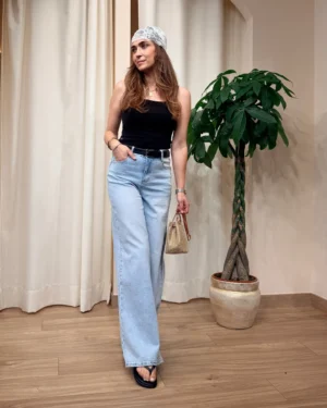 Pantalón denim Wide leg